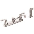 Cleveland Faucet Group Cornerstone 2-Handle Standard Kitchen Faucet with Matching Side Spray in Chrome 40618